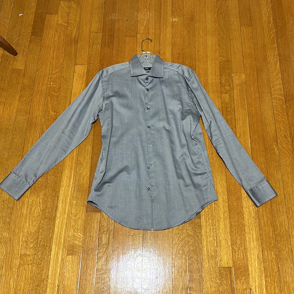 Hugo Boss sharp fit button down shirt